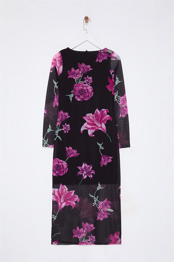 Trendyol Vestido midi de tule rosa