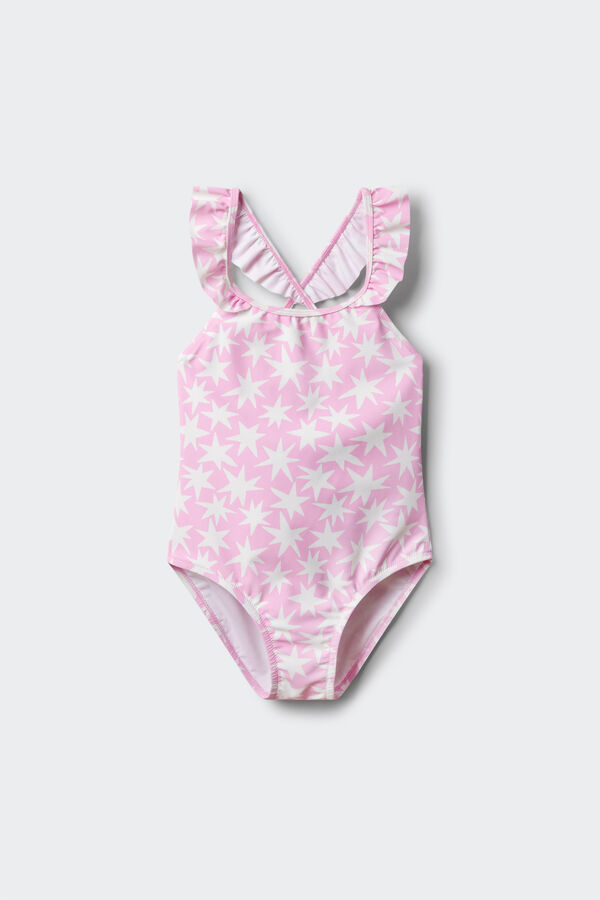 Springfield Kids Fato de banho de estrelas para menina rosa