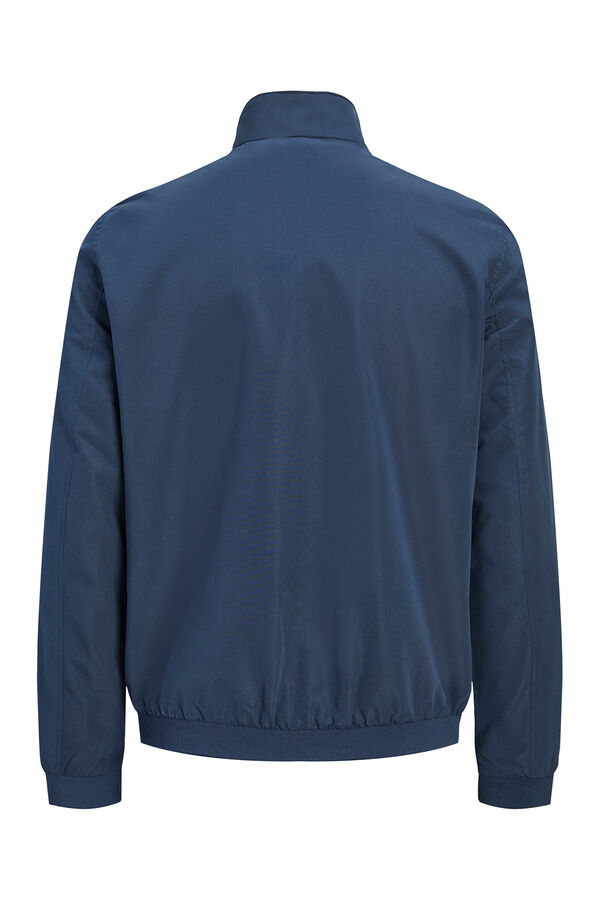 Jack & Jones Jaqueta bomber com gola alta azul