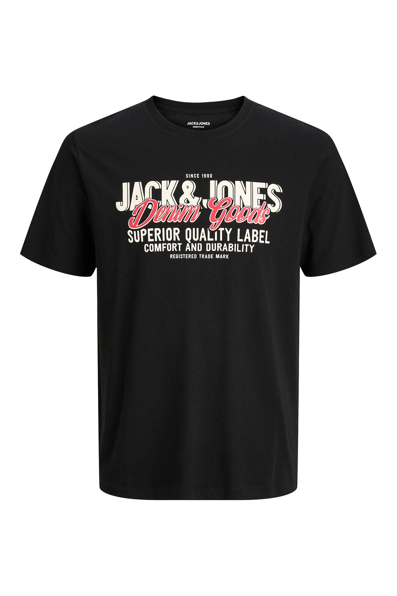 Jack & Jones PLUS T-shirt b&aacute;sica manga curta