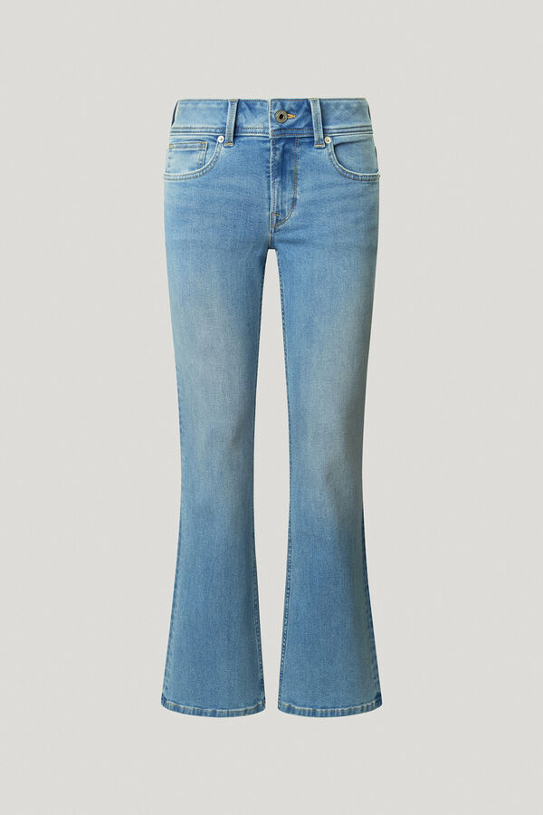 Pepe Jeans  Pantalón denim flare tiro bajo Pimlico azul