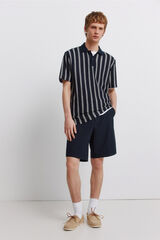 Springfield Bermudas larga wide & relaxed fit azul
