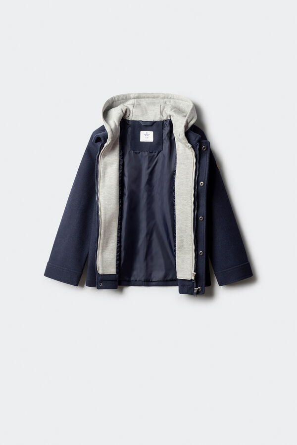 Springfield Kids Parka de tecido infantil azul