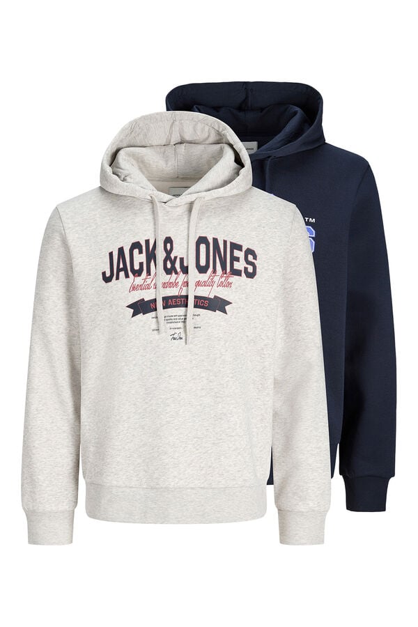 Jack & Jones Pacote com 2 moletons com logo branco