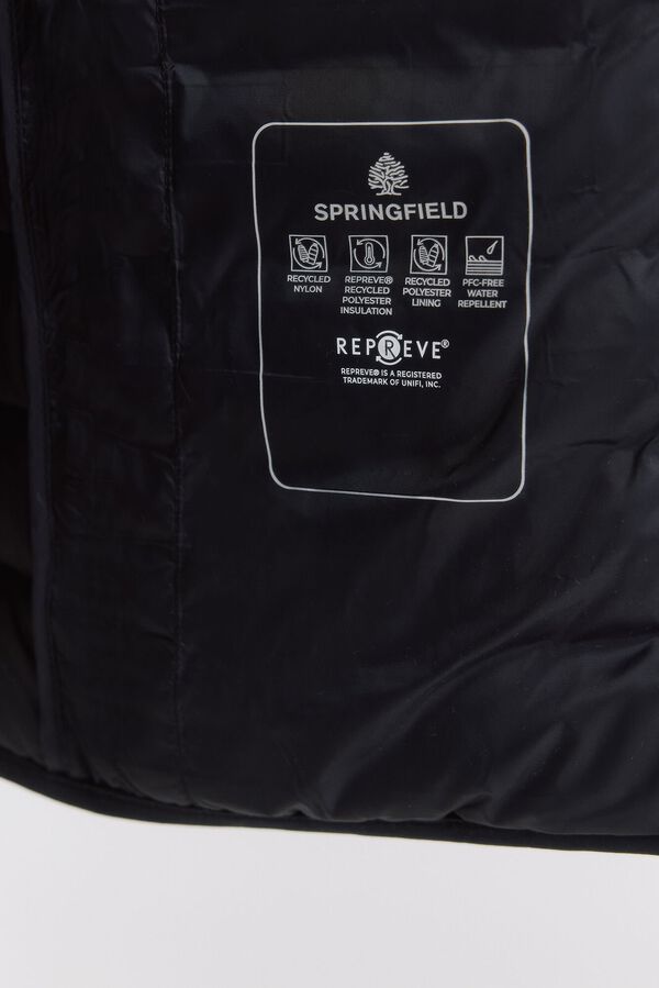 Springfield Casaco acolchoado preto