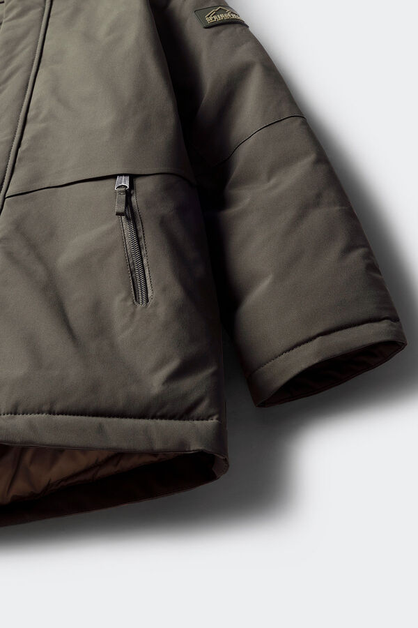 Springfield Kids Parka marrom para criança estampado