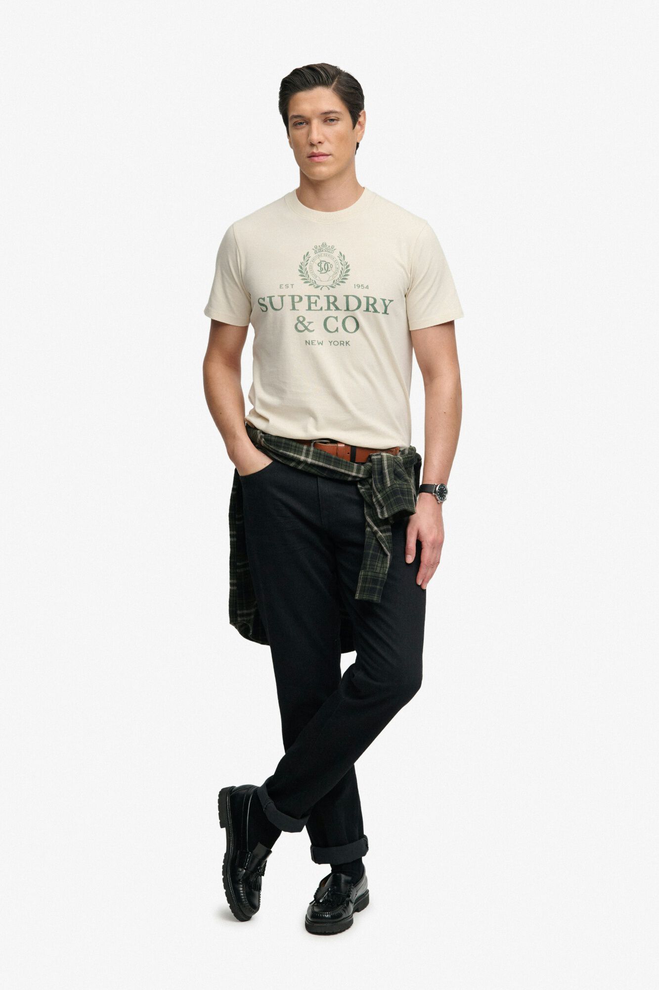 Superdry T-shirt relaxed com estampado