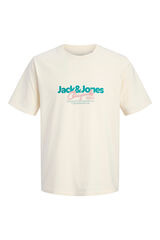Jack & Jones T-shirt com estampado na frente bege