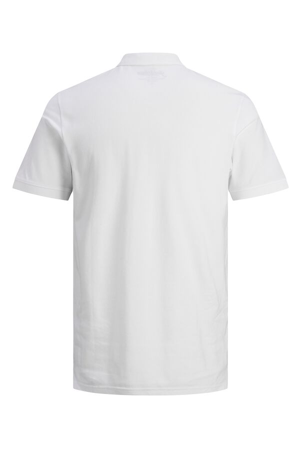 Jack & Jones Polo piqu&eacute; slim branco