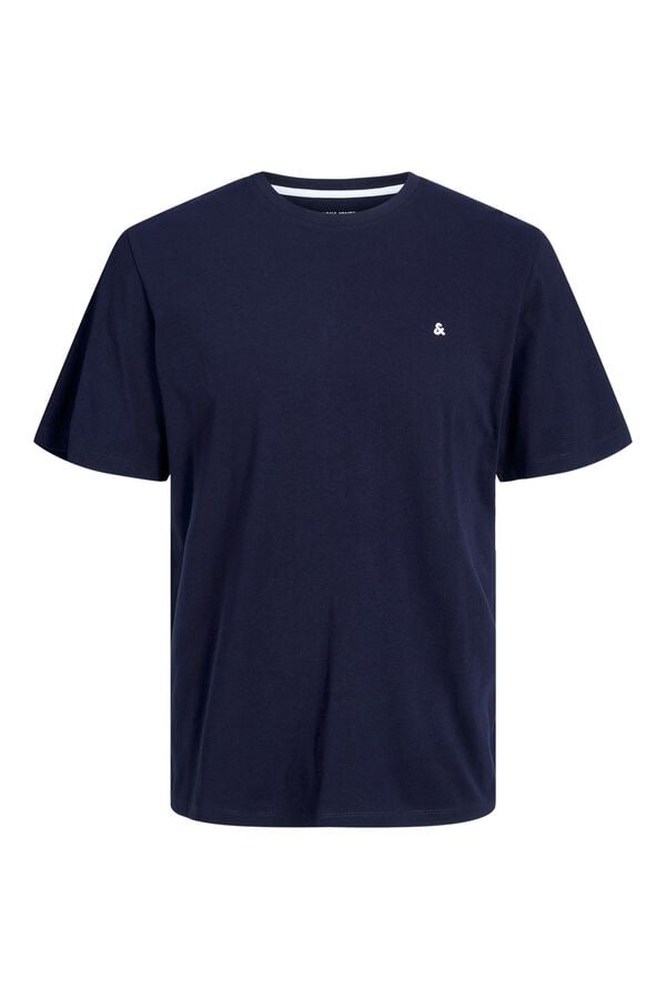 Jack & Jones T-shirt regular bordada azul