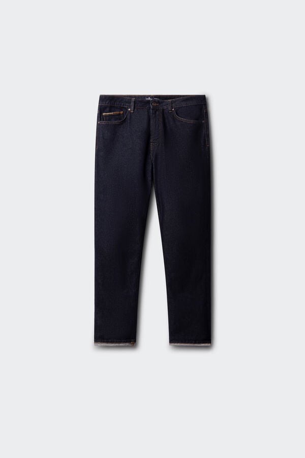 Springfield Jeans lavagem desbotada regular fit azul