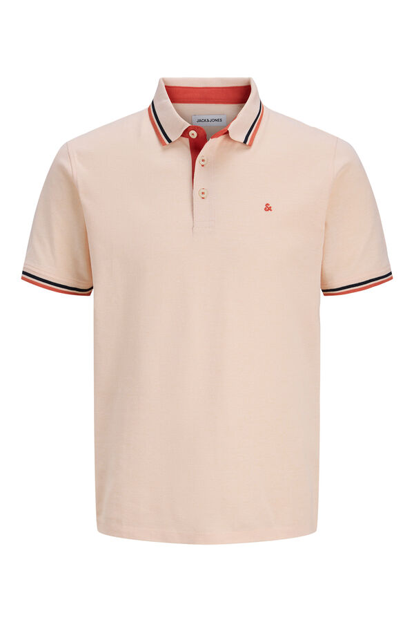 Jack & Jones Polo de manga curta b&aacute;sico vermelho