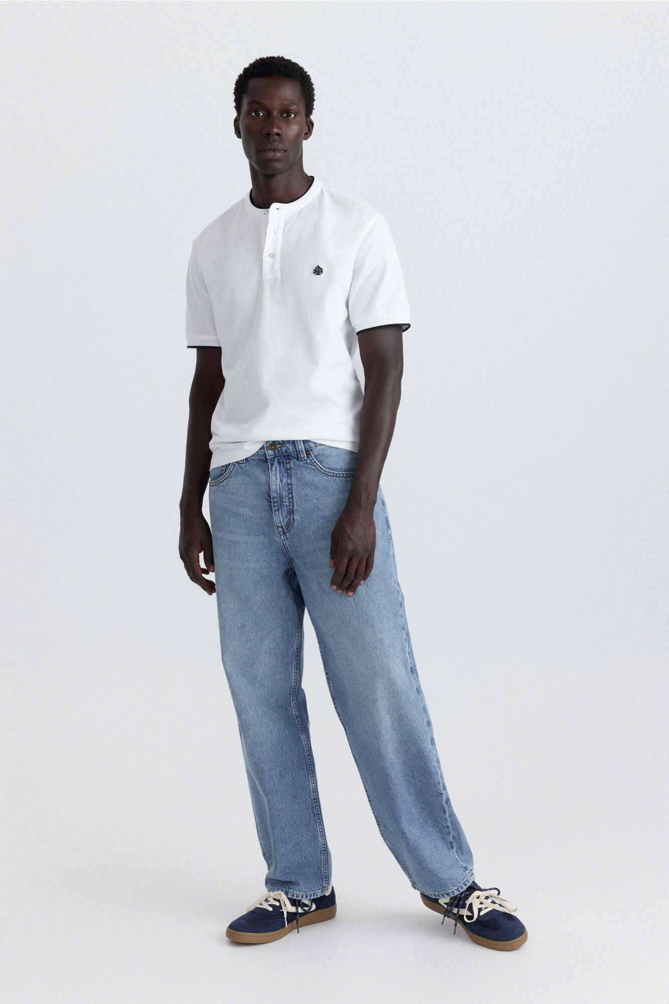 Springfield Polo em piqu&eacute; gola mao slim fit