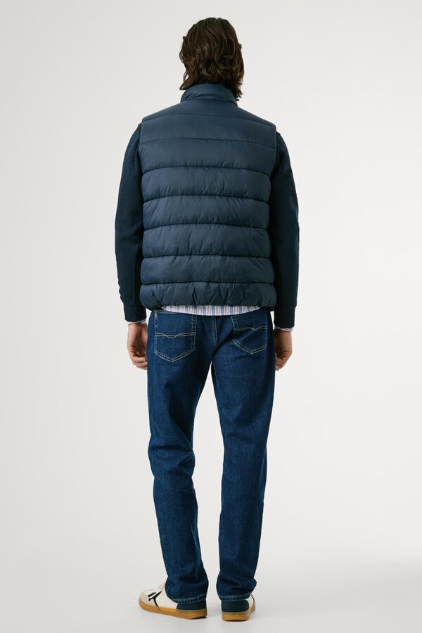 Pepe Jeans Colete acolchoado com fecho de zíper azul