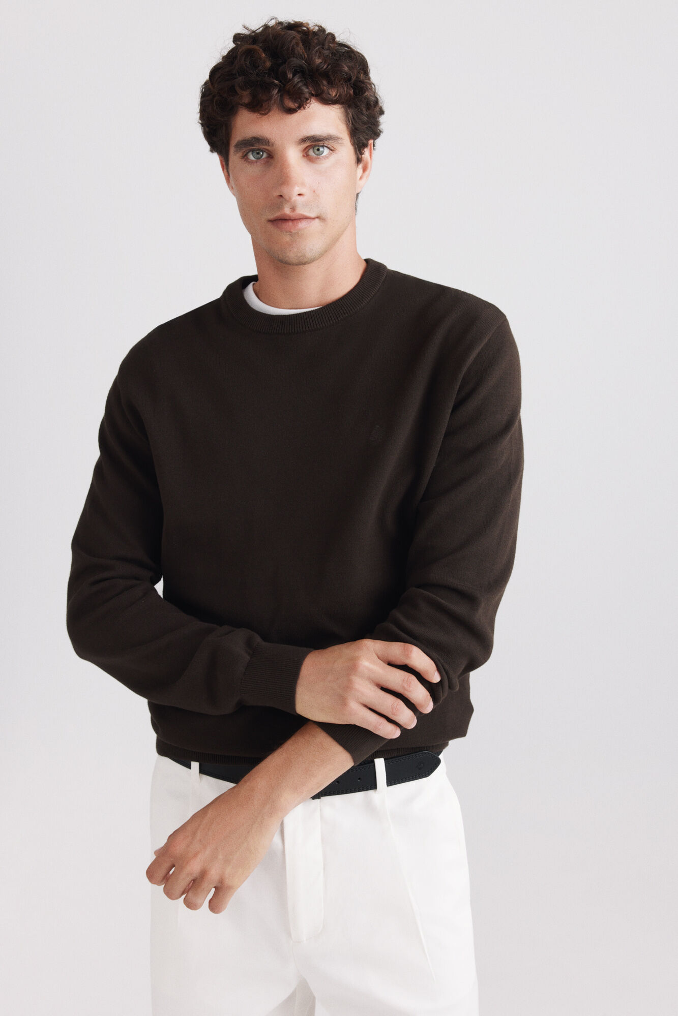 Springfield Camisola b&aacute;sica gola redonda