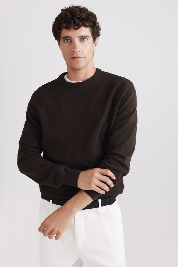 Jersey básico cuello redondo