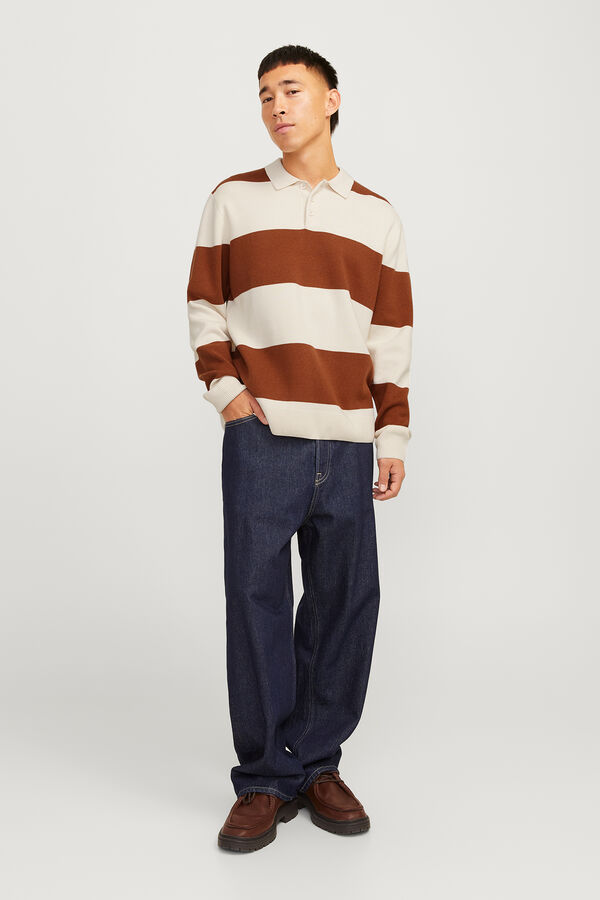 Jack & Jones Pólo de malha mangas branco