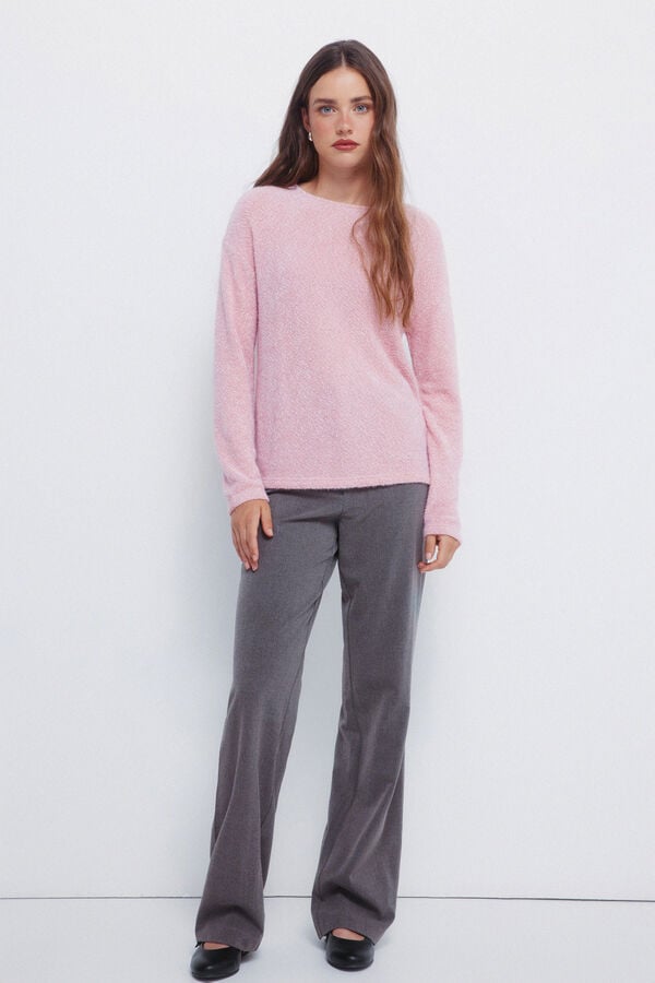 Springfield T-shirt lisa de chenille rosa