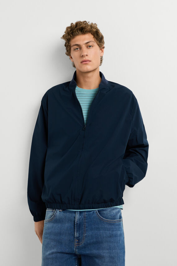 Chaqueta bomber con rib