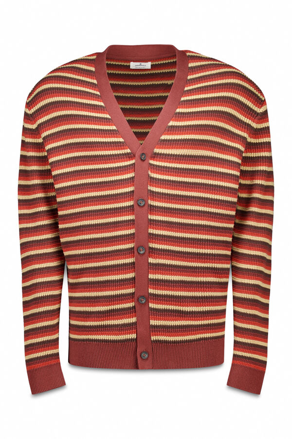 Springfield Cardigan com casaco de malha em botões vermelho