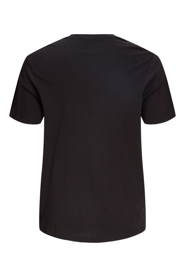 Jack & Jones PLUS T-shirt estampada com logo preto