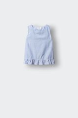 Springfield Kids Blusa de riscas oxford menina azul