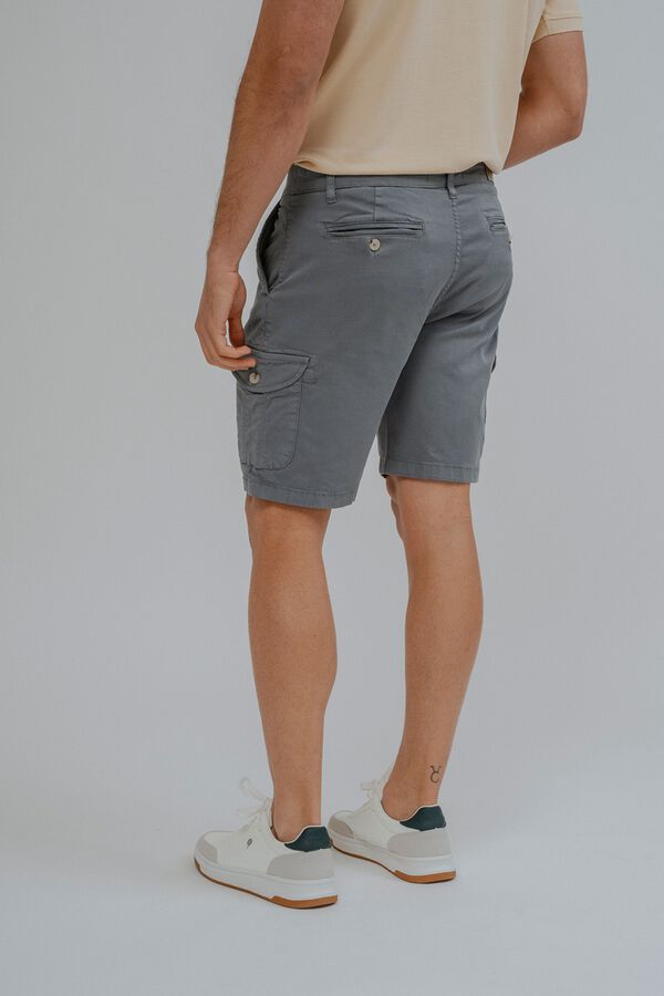 Celopman Bermuda chino cargo azul