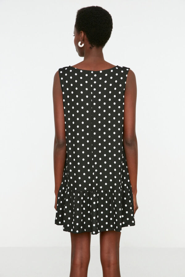 Trendyol Vestido mini de bolinhas preto