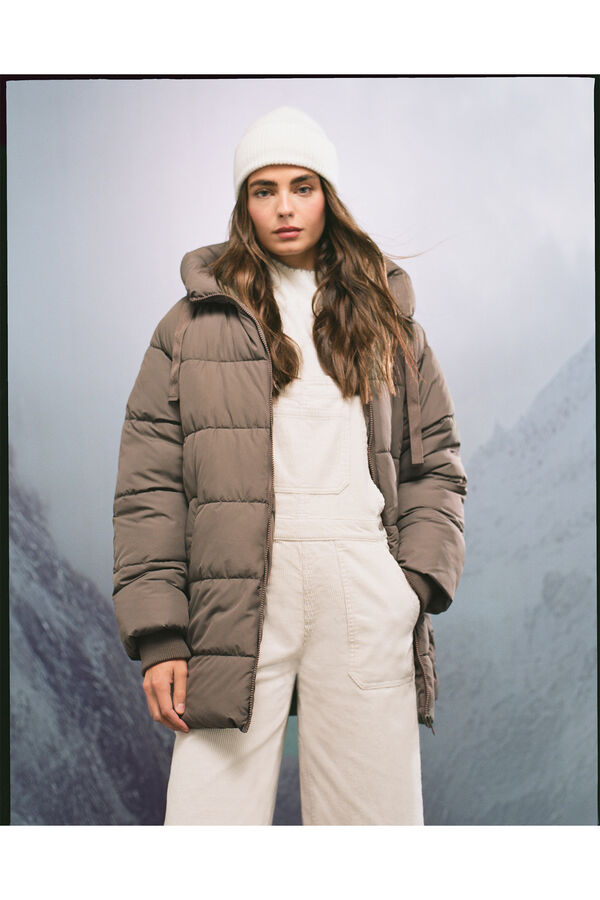 Springfield Casaco acolchoada repelente à água Sorona Aura Caqui escuro