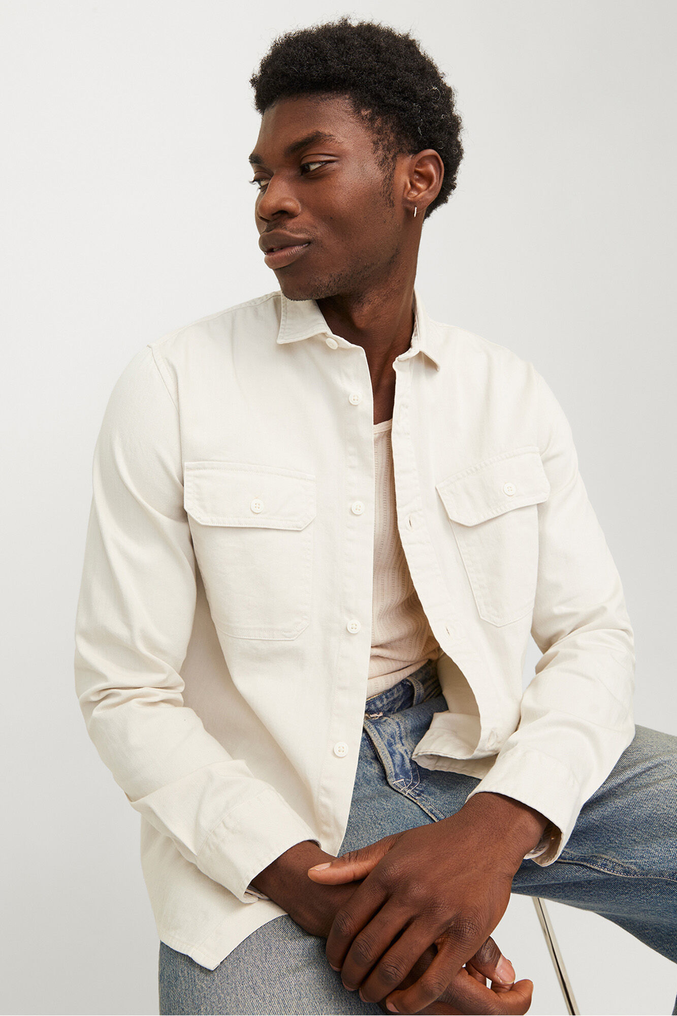 Jack & Jones Camisa de sarja de regular fit