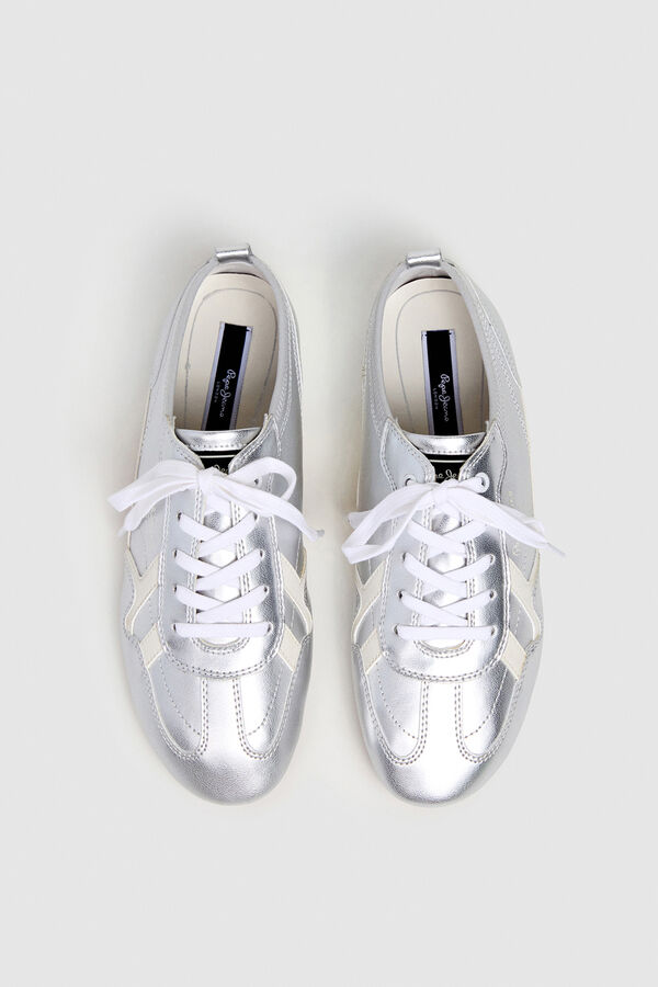 Pepe Jeans Sneaker ultraleve Noa Shine W cinzento