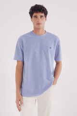 Springfield Camisola piqué oxford azul