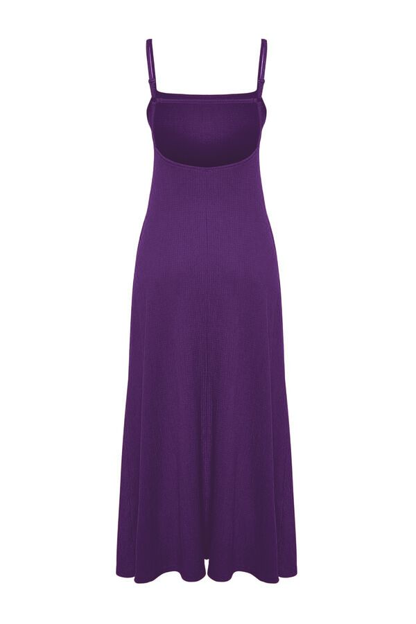 Trendyol Vestido maxi com costas abertas rosa