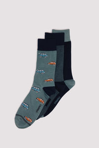 Springfield Pacote com 3 meias para carro