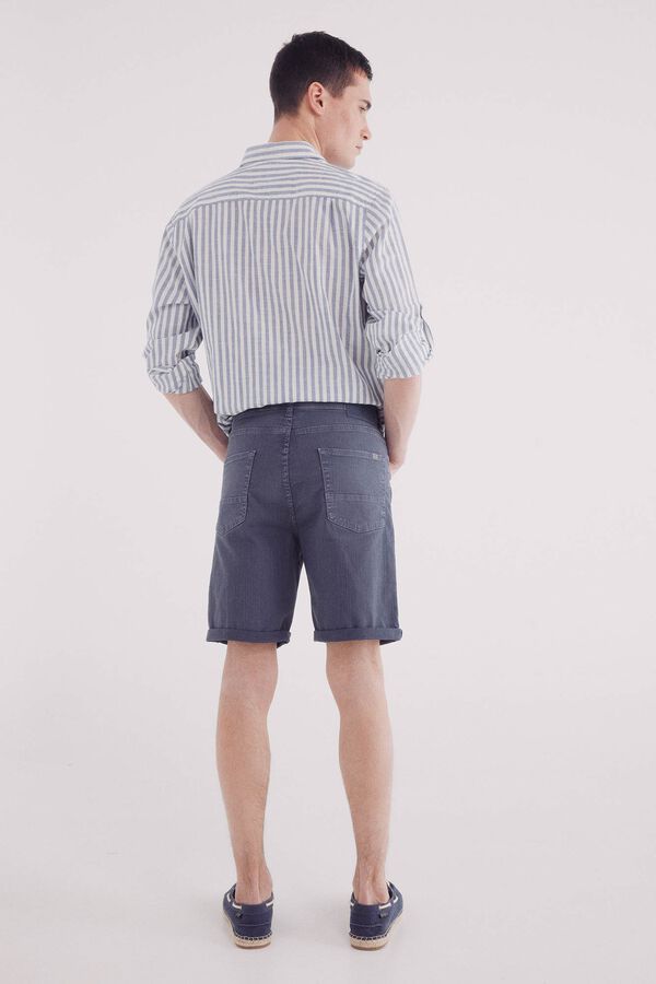 Springfield Bermuda washed color slim fit blue