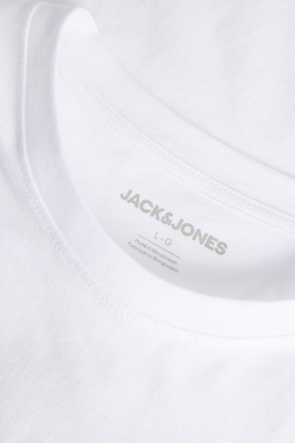 Jack & Jones PLUS T-shirt de manga curta estampada branco