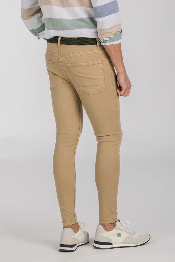 Celopman Calças 5 Bolsos Skinny  vison