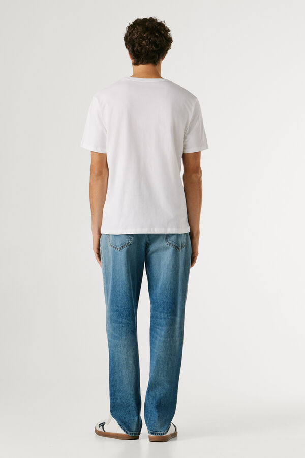 Pepe Jeans T-shirt de manga curta com logo branco