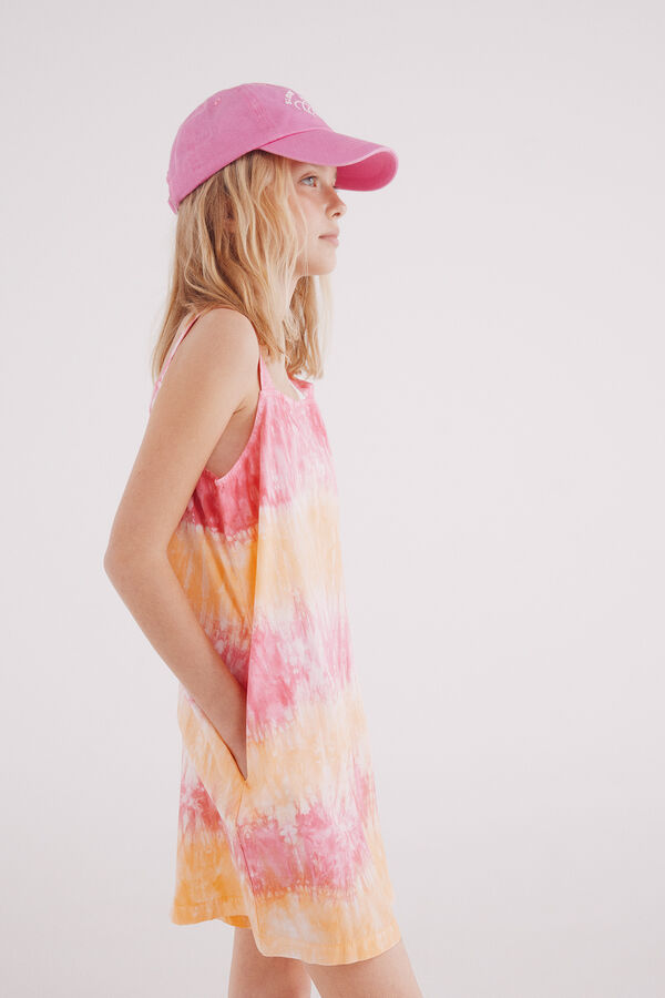 Springfield Kids Macacão tie-dye para menina rosa