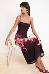 Trendyol Vestido midi com costas abertas branco
