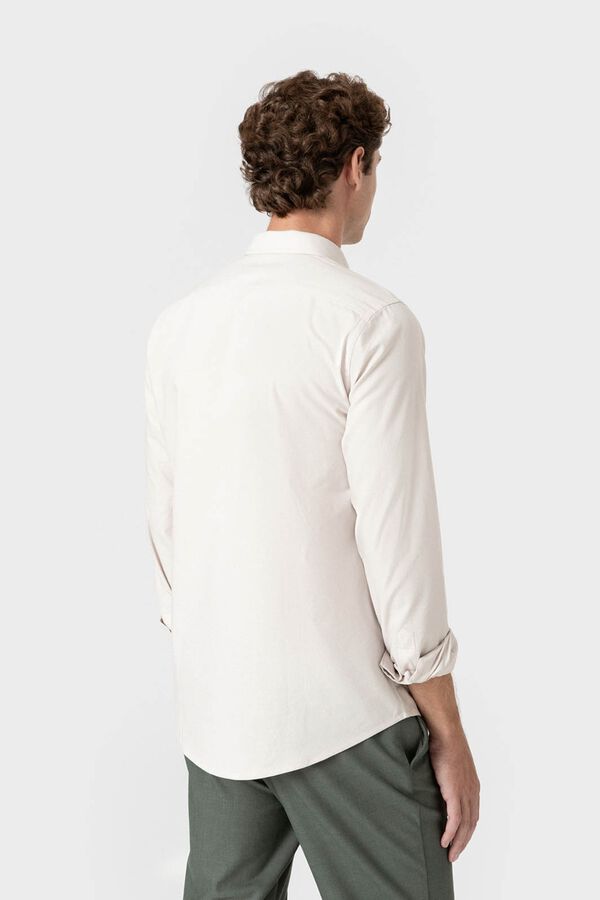 Celopman Camisa Oxford lisa bege