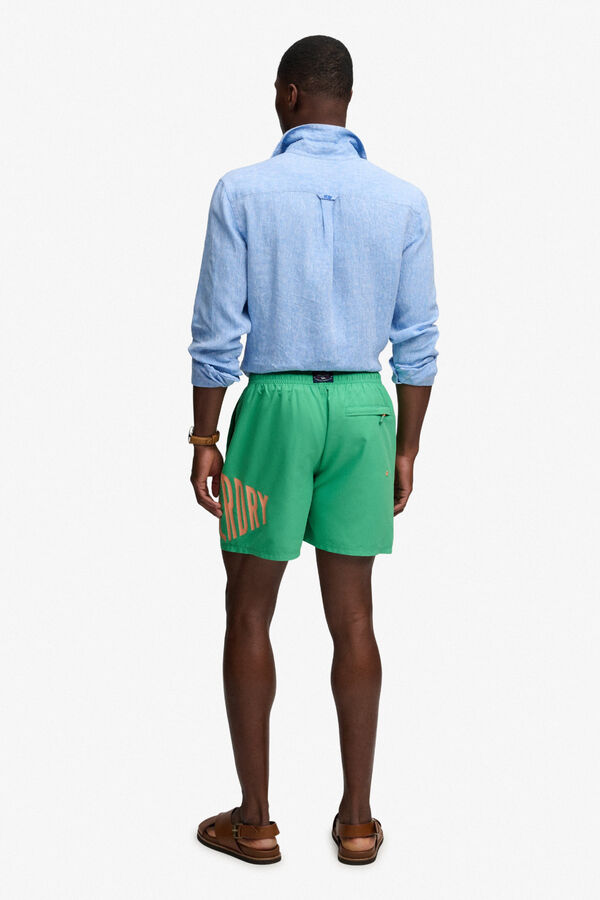 Superdry Swimwear with logo green