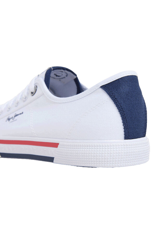 Pepe Jeans Tênis Clássicos em Sarja branco