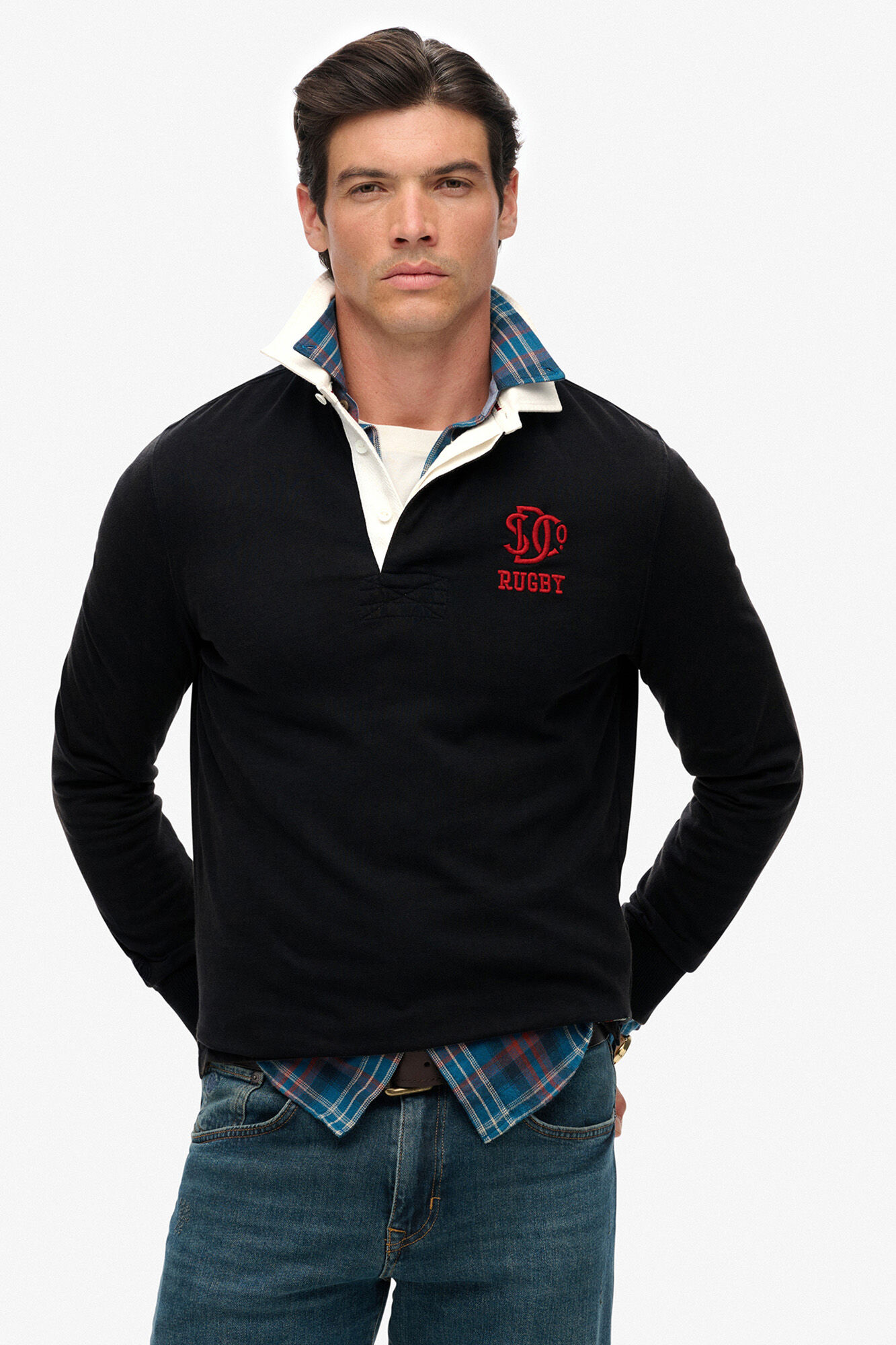 Superdry Polo cuello tipo rugby