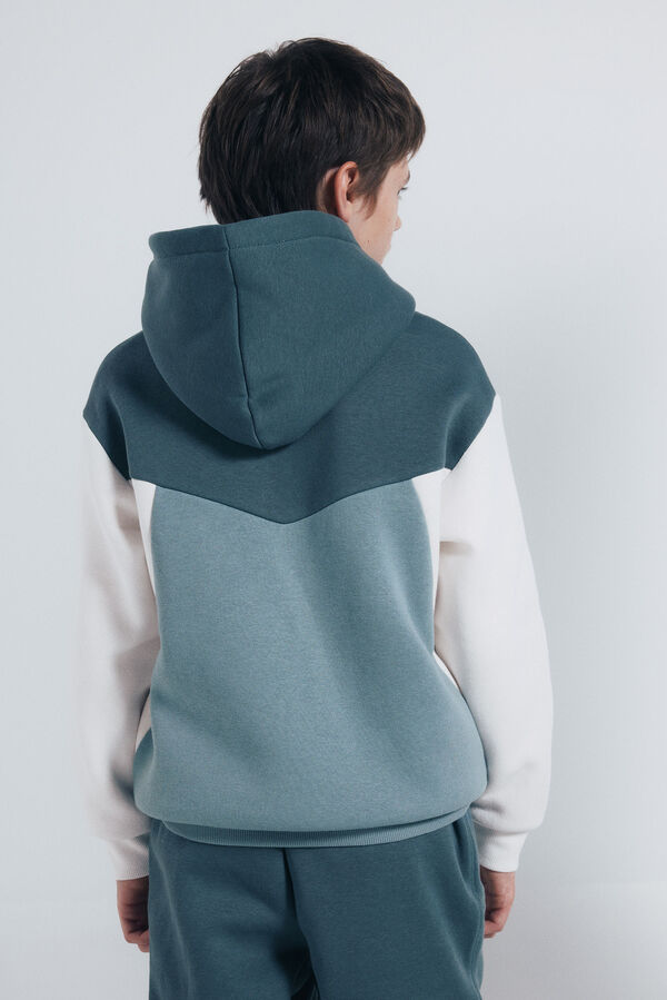 Springfield Kids Sweatshirt com capuz para menino azul
