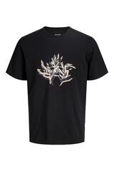 Jack & Jones T-shirt regular fit estampada preto