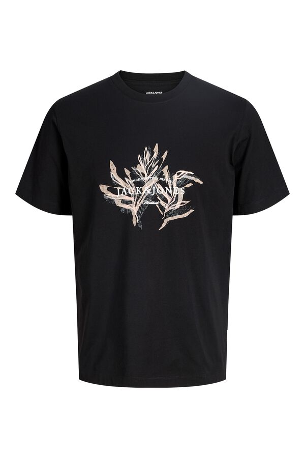 Jack & Jones T-shirt regular fit estampada preto