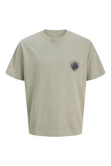 Jack & Jones T-shirt manga curta em algod&atilde;o verde