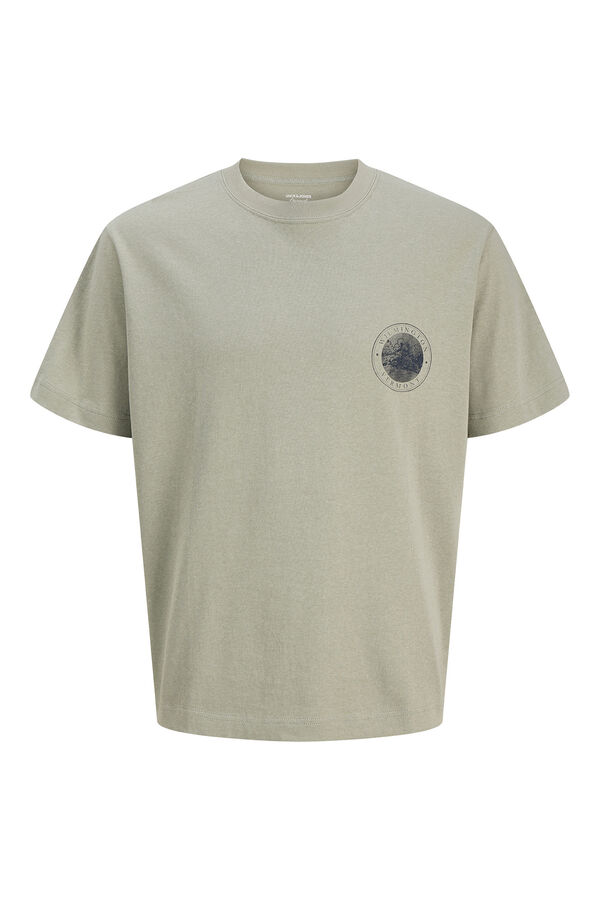 Jack & Jones T-shirt manga curta em algod&atilde;o verde