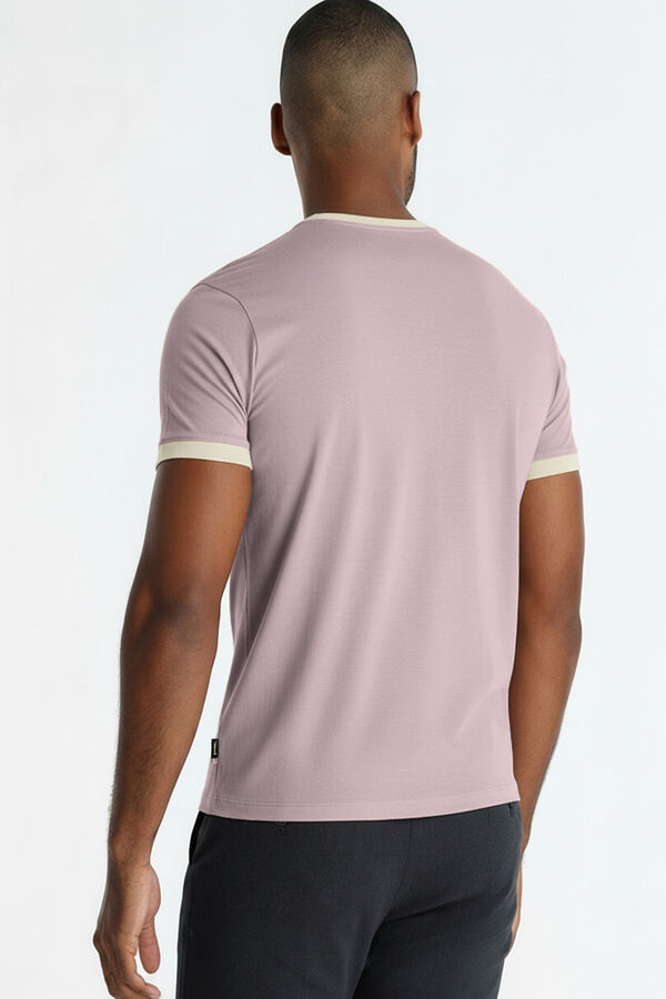 Lois T-shirt de manga curta com logo rosa